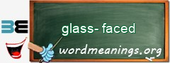 WordMeaning blackboard for glass-faced